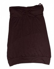Vintage Free Culture Strapless Brown Dress Size L