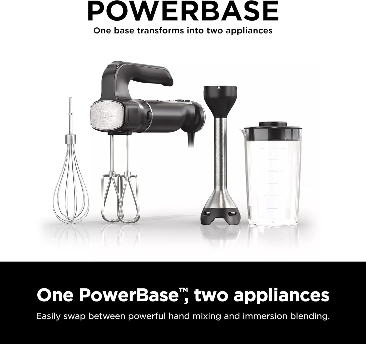 Ninja Hand Mixer, Immersion Blender, Foodi Power Mixer System