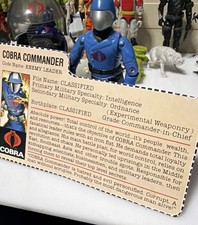 GI Joe 1982-83 Cobra Commander v1.5 100  Nm Complete With Red Back File Card  27