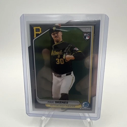 PAUL SKENES 2024 Bowman Chrome RC Base Rookie Card #31 Pittsburgh Pirates (CBR)