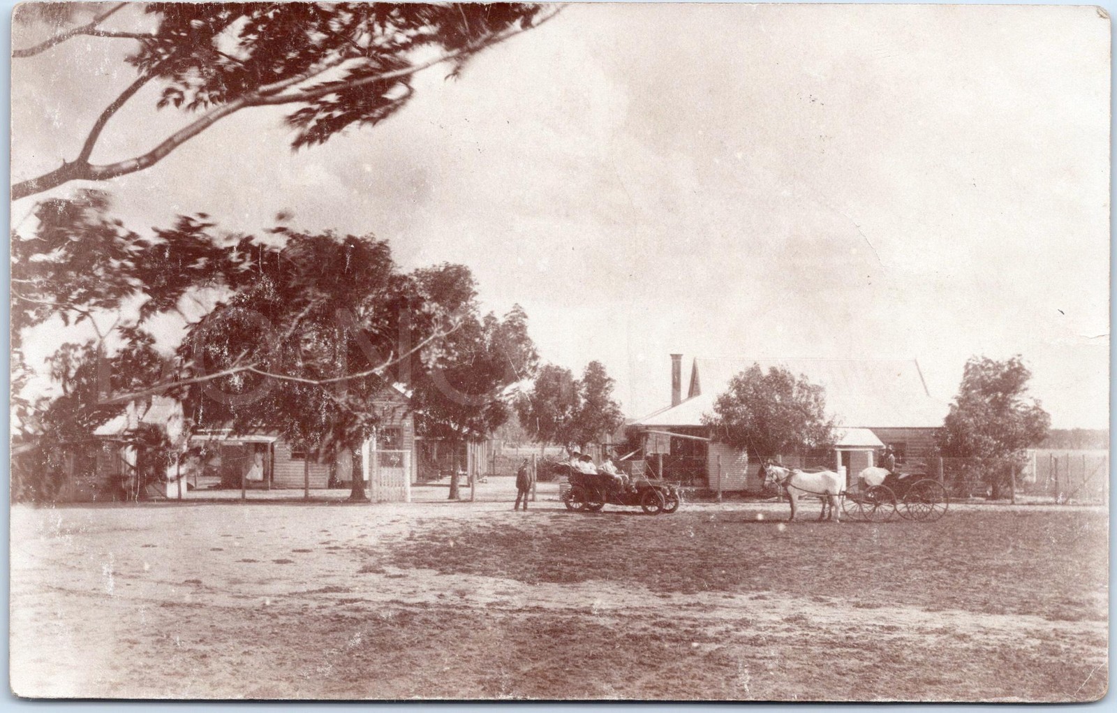 1904 Rp Connor'S Bunyip Hotel Victoria &Amp; Rare Augathella Qld Postmark Rev Gibbs