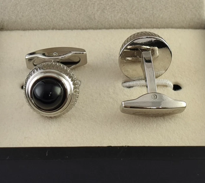 Роскошный Cartier мужчин серебряного цвета запонки комплект с коробкой Быстрая доставка. - Изображение 4 из 4