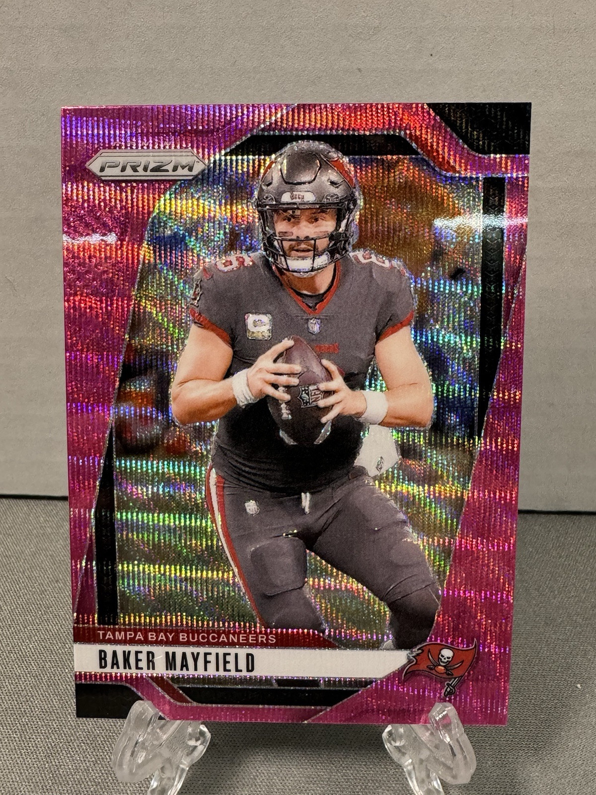 2024 Panini Prizm - Purple Pulsar Prizm #268 Baker Mayfield