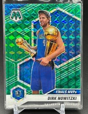 2020-21 Panini Mosaic Dirk Nowitzki #298 Green Mosaic Prizm