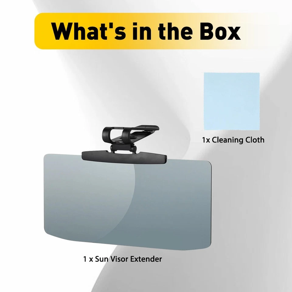 Parasol para coche visera antiprotector extensión deslumbramiento conducción más segura universal Foto 3 de 4