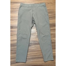 Lululemon ABC Classic Fit 5 Pocket Warpstreme Sage Green Performance Pant Sz 33