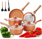 Nonstick Cookware Set 11 Piece, Oven Broiler Safe 350F, Pots and Pans, Kitchen C
