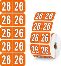 Teling 500 Pcs 2026 Year File Folder Labels, Color-Coded Self-Adhesive