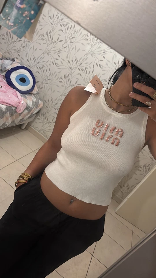 Top blanc miu miu taille S neuf - Photo 1/1
