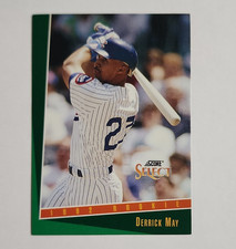 SCORE 1992 Score Select Derrick May Chicago Cubs #402 Rookie Baseball Card. rookie card picture