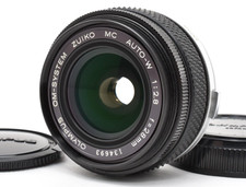 Olympus OM-System Zuiko Auto-W 28mm f/2.8 MF Wide Angle Lens w/Caps from Japan