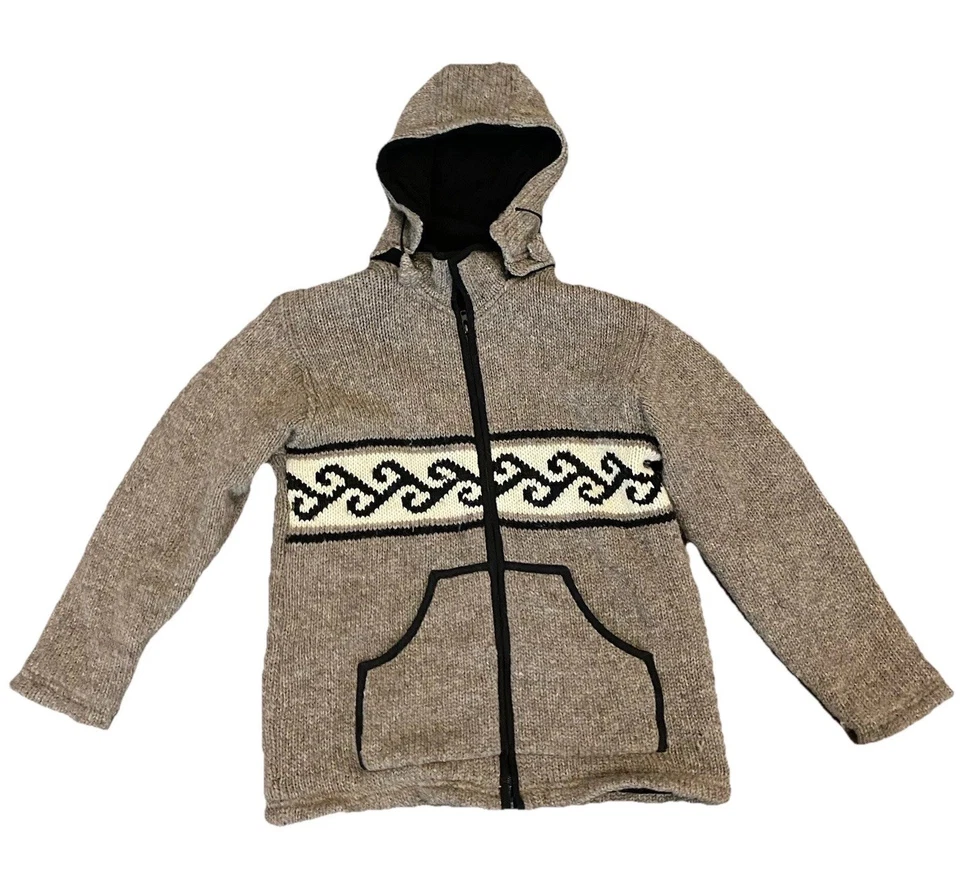 Mt Kiwi 100% 新西兰羊毛重量级羊毛衬里全拉链杰克灰色罕见 — 第 3/4 张图片