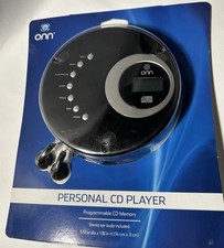 NEW Onn Black Personal CD Player Factory Sealed With Headphones ONA12AV025 