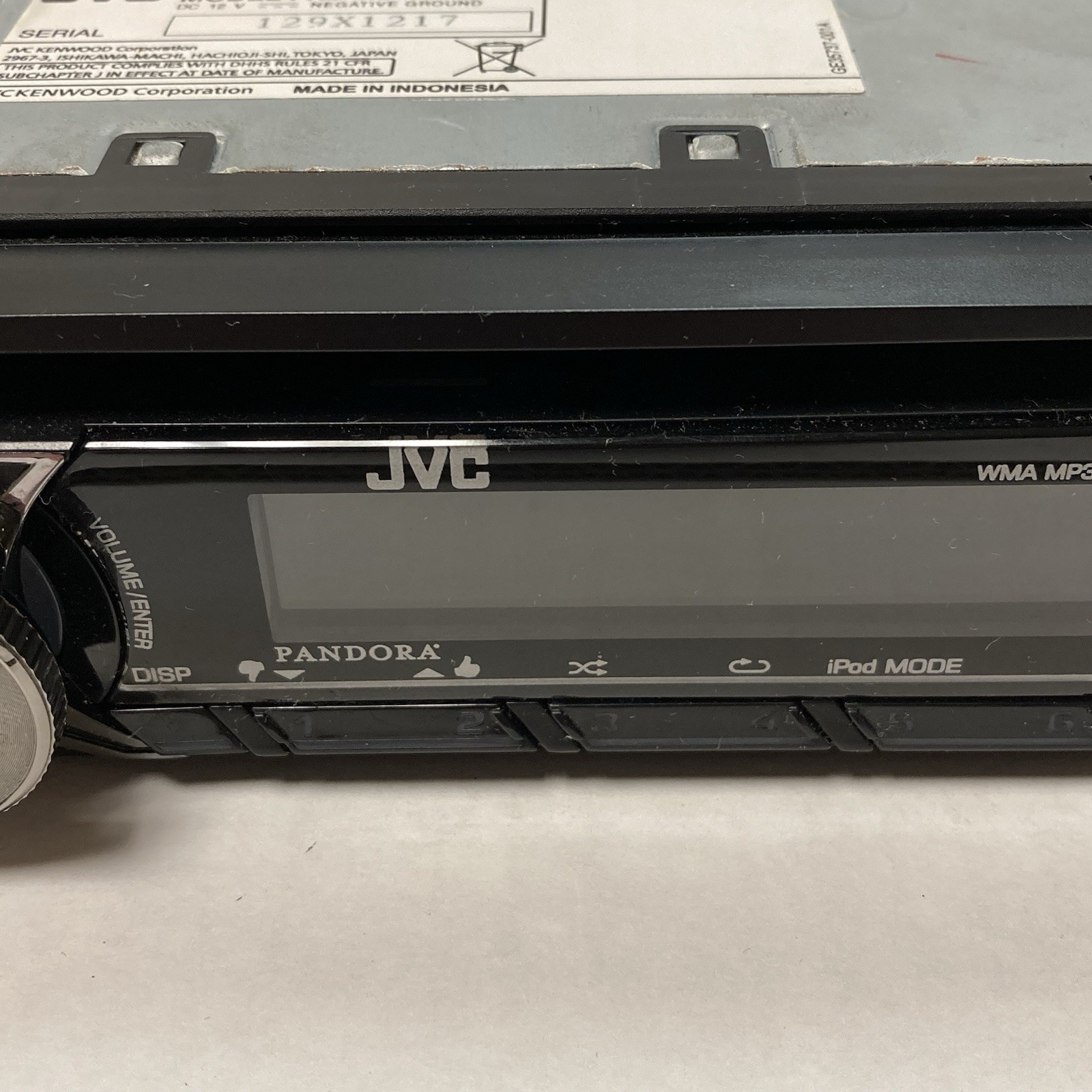 JVC Car Stereo KD-R650 CD Player Manual Presets Radio iPod Mode Pandora ...