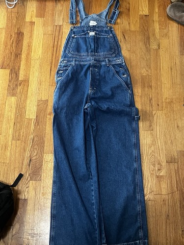 Vintage Calvin Klein Latzhose Damen Small Blau Jeanslatz Cargo Denim Baggy Y2K