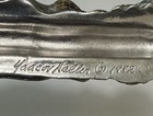 Vintage 1992 YAACOV HELLER Pewter ADAM & EVE MEZUZAH Gold Silver Etched JUDAICA — photo 4
