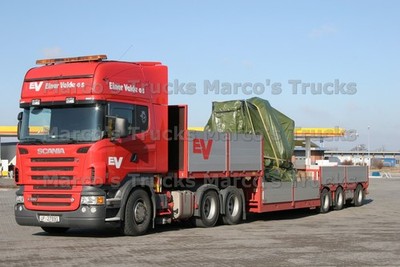 LKW Foto Scania R580 Pritschen-LKW/Tarpaulin Norwegen rot EV Einar Valde #p1qv