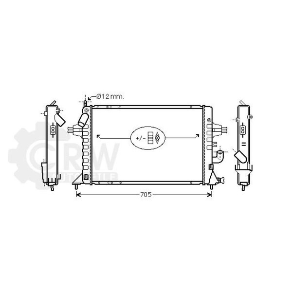 KüHler MotorküHlung FüR Opel Astra G Kasten 1.7 Dti 16V Bj.00-05-image