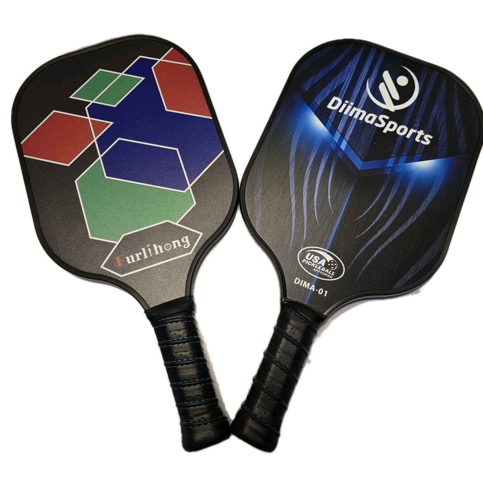 DiimaSports & Furlihong Pickleball Paddle Set USAPA Approved Racket with Case 