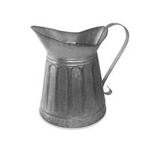 Colonial Tin Works CTW Metal Milk Pitcher Rustic Farmhouse Decor, Steel, 12-i...