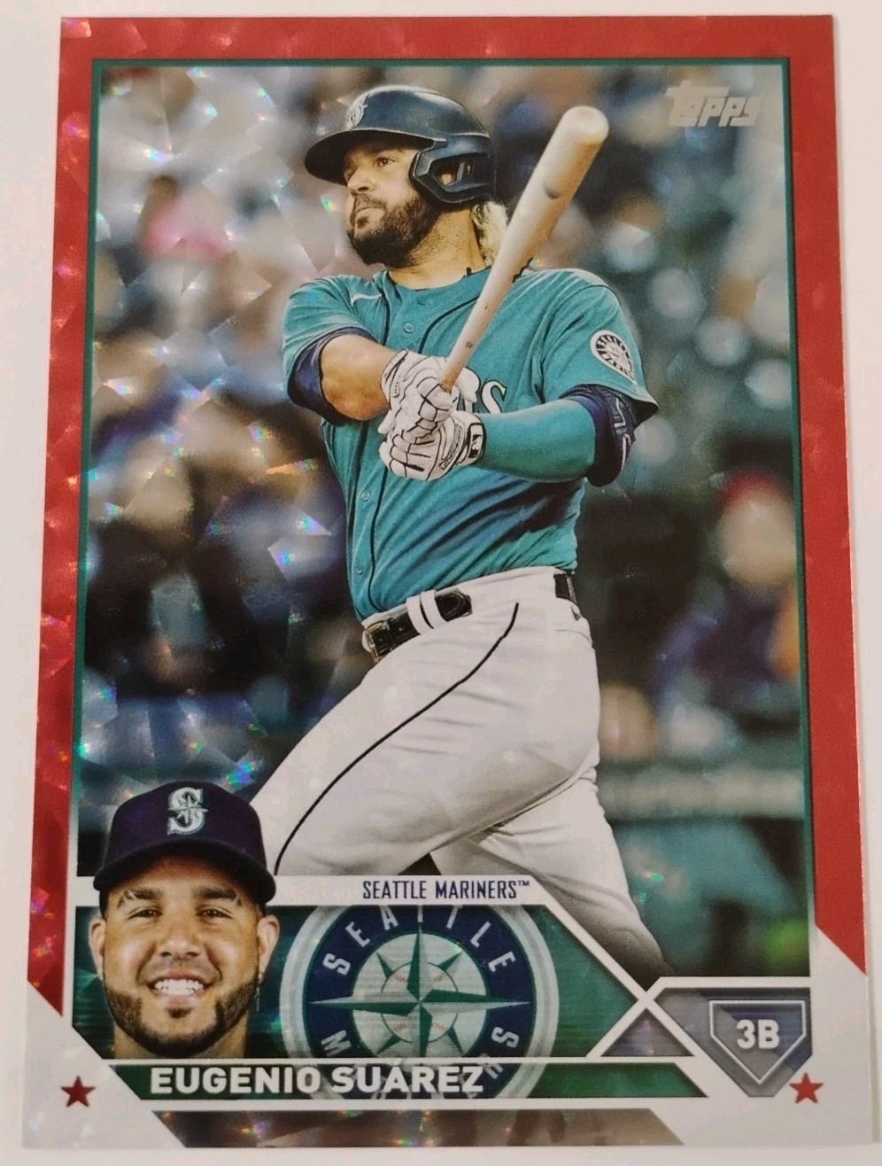 2023 Topps Series 2 - Eugenio Suarez #436 Red Foil 175/199