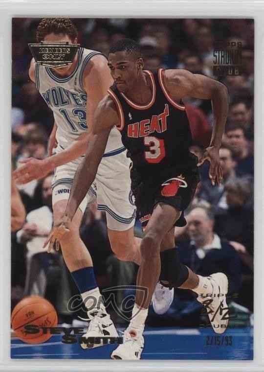 1993-94 Topps Stadium Club Triple Double Members Only Steve Smith #3 0az