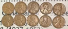 10-coin pack of 1930's Wheat back Lincoln Cents.  # 3234