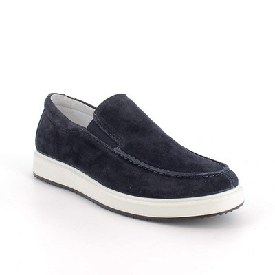 Igi&co 1124800 Suede Loafer For Men Blue Casual Shoes