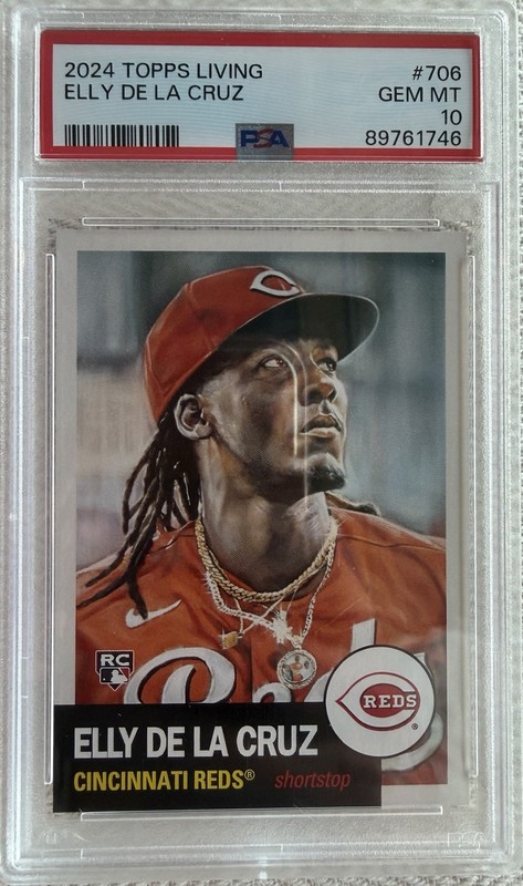 Elly De La Cruz 2024 Topps Living RC Rookie #706 Reds PSA 10 GEM MINT