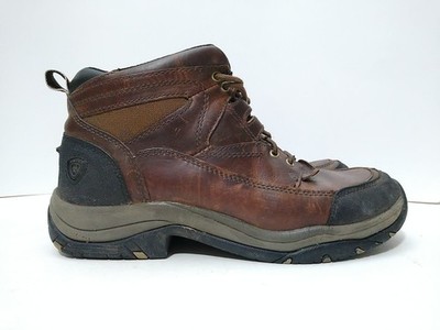 Ariat Men's Size 9 Terrain Boots Distressed Brown Leather Lace Up 10002182 Hike 