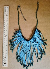 Beautiful Turquoise Blue Bib Style Necklace