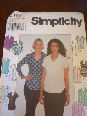 Simplicity Pattern # 8189 Misses' Petite Shirt & Knit Skirt UC/FF Size 12-16
