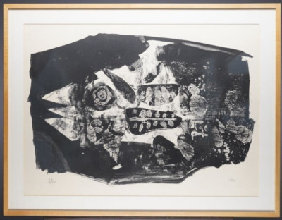 Antoni Clave Signed Original Lithograph 1962 Numbered Framed ''Le Poisson''