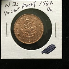 New Zealand 1962 1/2 Penny BU Brilliant Uncirculated A725