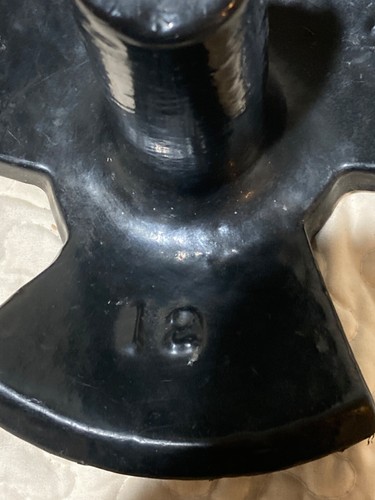 12 Lb River Boat Anchor, Black PVC Vinyl Coating - FO4301 - Bild 2 von 3