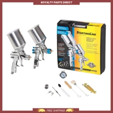 DeVilbiss StartingLine 802343 HVLP Gravity Feed Auto Paint, Primer Spray Gun Kit