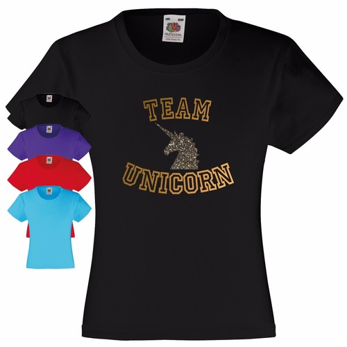 Team Unicorn t-shirt Childrens Kids 3 