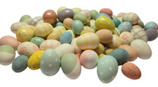 Decorative Lot of 87 Foam Easter Eggs, Crafting, Baskets