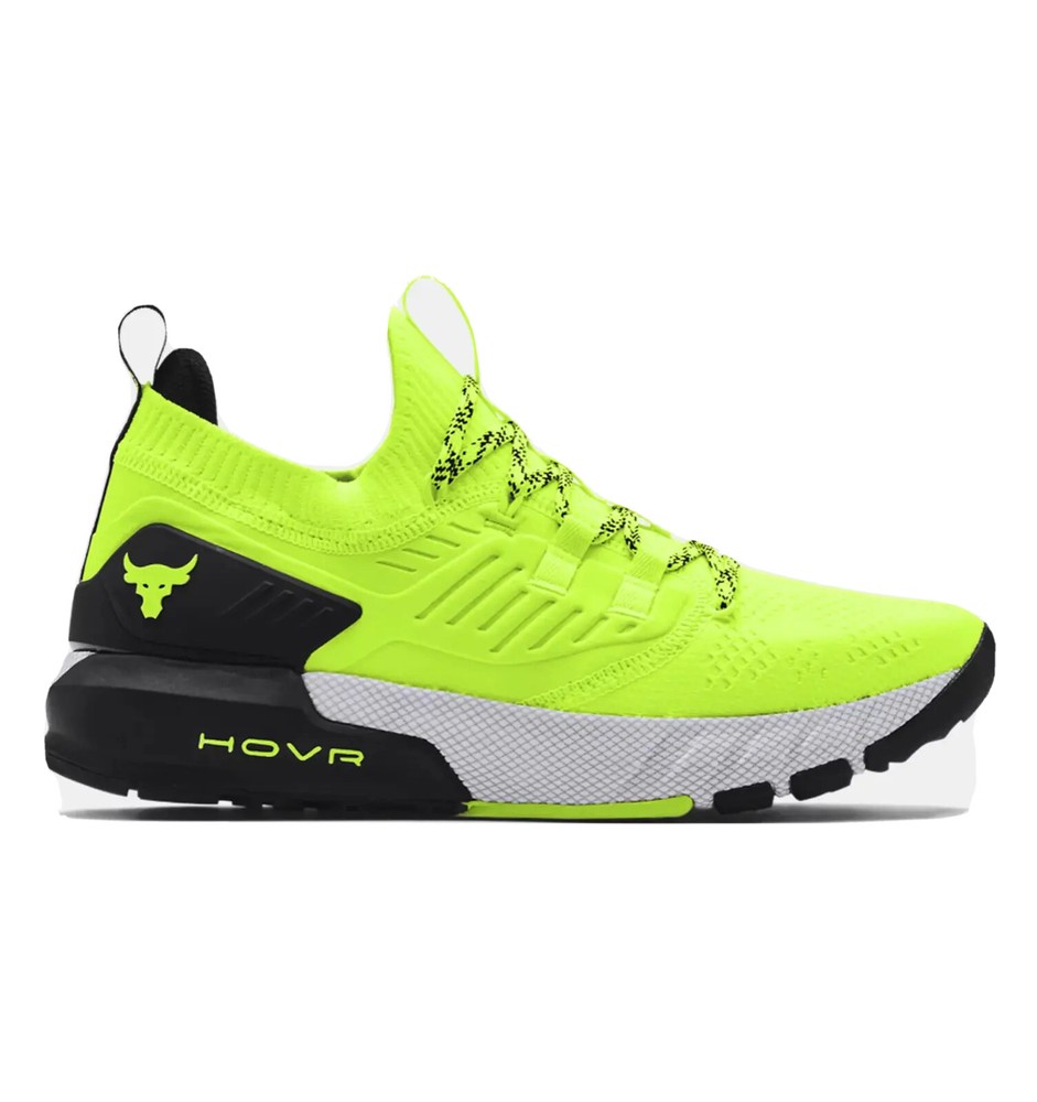 Men Under Armour UA Project Rock 3 Training Shoes in Yellow Black and White - Model 3023004 306 for Enhanced Performance and Style