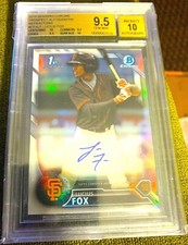 2016 Bowman Chrome Lucius Fox AUTO BGS 9.5 REFRACTOR 184/499 0.5 from BGS 10!