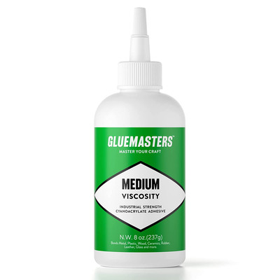 GLUE MASTERS Professional Grade Super Glue - 8oz Bottle for DIY Crafts
