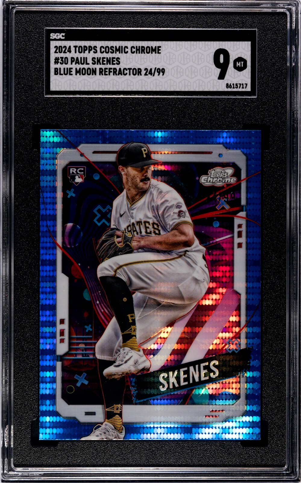 2024 Topps Cosmic Chrome - Blue Moon Refractor #30 Paul Skenes /99 (RC)