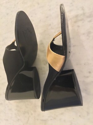 Chaussures Talons Hauts Stephanie Kelian Paris - Cuir Noir Pointure 9 US - Occasion
