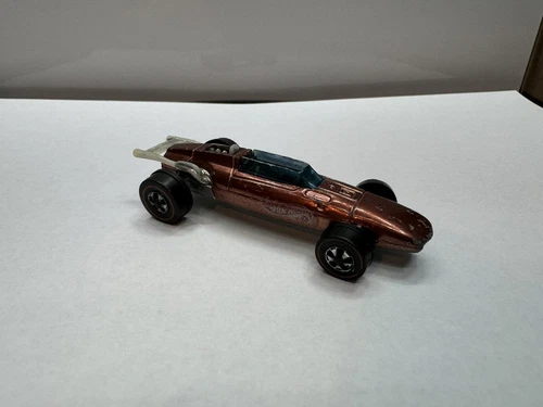 Hot Wheels Redline Copper Indy Eagle Grand Prix 1969 Hong Kong Base Ships Free