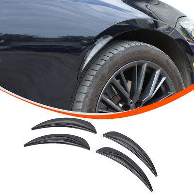 ABS Glossy Black Wheel Eyebrow Strips Arch Trim Lips For BMW 3 Series 2018-2022