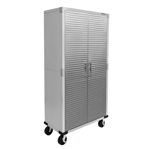 Seville Classics UltraHD 2-Door Rolling Storage Cabinet, 36" W x 18" D x 72" H - Picture 4 of 38
