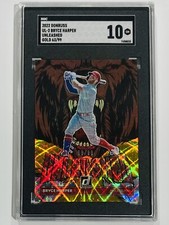 2022 Panini Donruss #UL-2 Bryce Harper SGC 10 Gem Mint Unleashed Gold /99