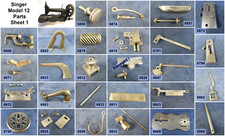 Antica macchina da cucire Singer modello 12 pezzi - spedizione gratuita oltre 30€