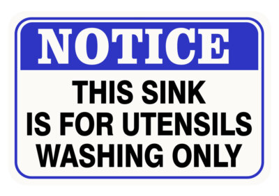 #ad #ad Classic Framed Plus Notice This Sink Is For Utensils Washing Only Sign $9.99
