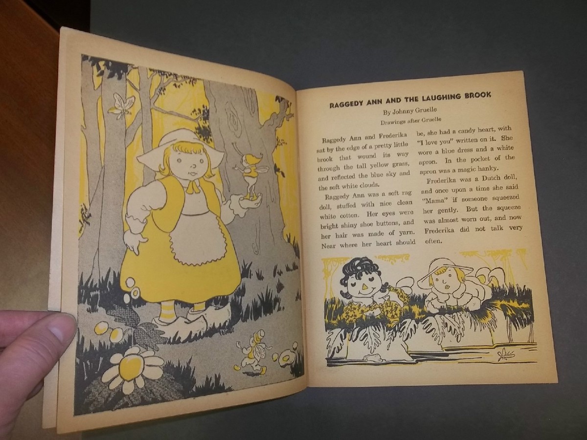 RAGGEDY ANN AND THE LAUGHING BROOK oversized softcover story book